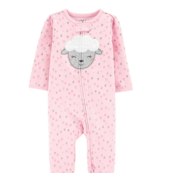 Child of Mine made by Carter's Lamb Zip-up Sleep & Play - 6 Months - Picture 3 of 3